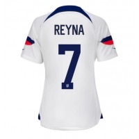 Koszulka piłkarska Stany Zjednoczone Giovanni Reyna #7 Strój Domowy dla kobiety MŚ 2022 tanio Krótki Rękaw